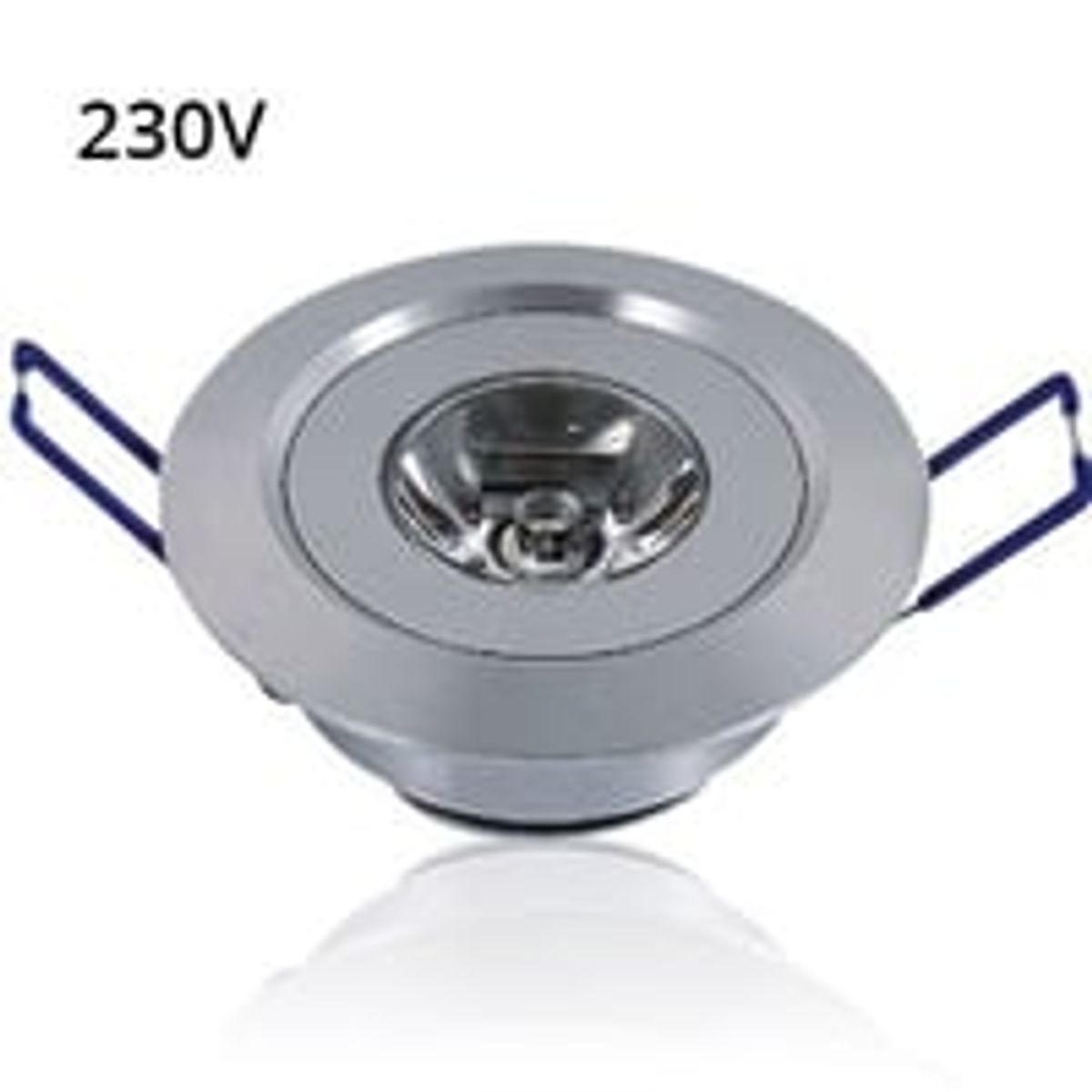 1,5W LED Indbygningsspot - Erstatter 15W, 4,2cm hul, 5,2cm ml, 2,2cm hj, 230V, 95lm, RA82