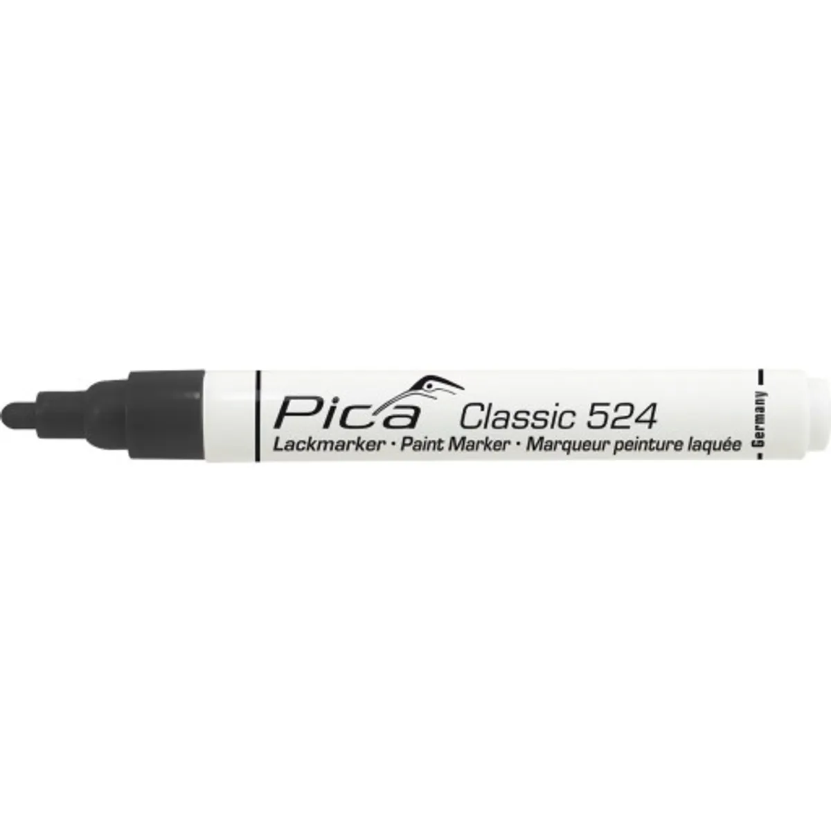 10 stk Pica paint marker, hurtig tørrende, rund spids, sort