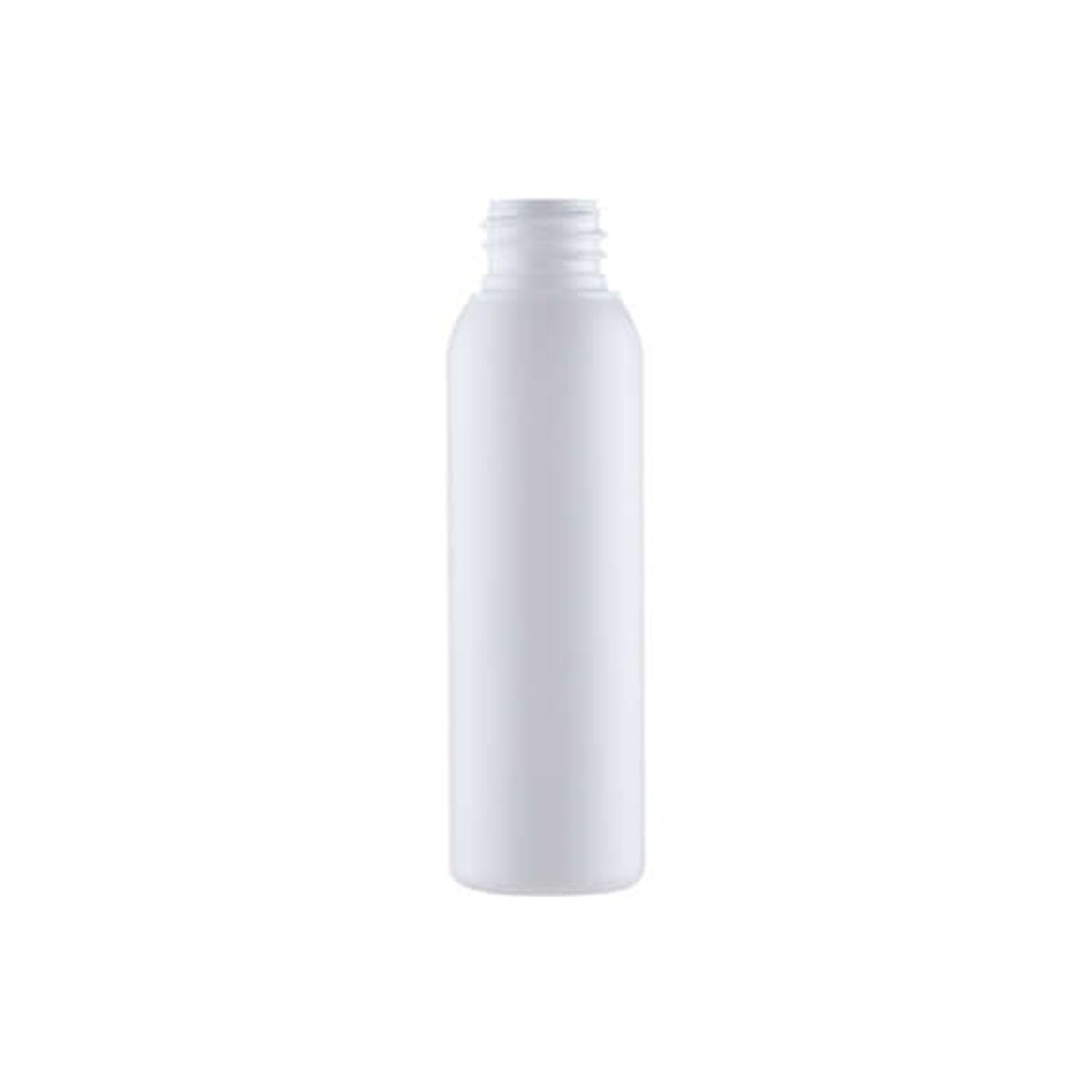 100 ml. mat hvid plastflaske - HDPE - 24/410