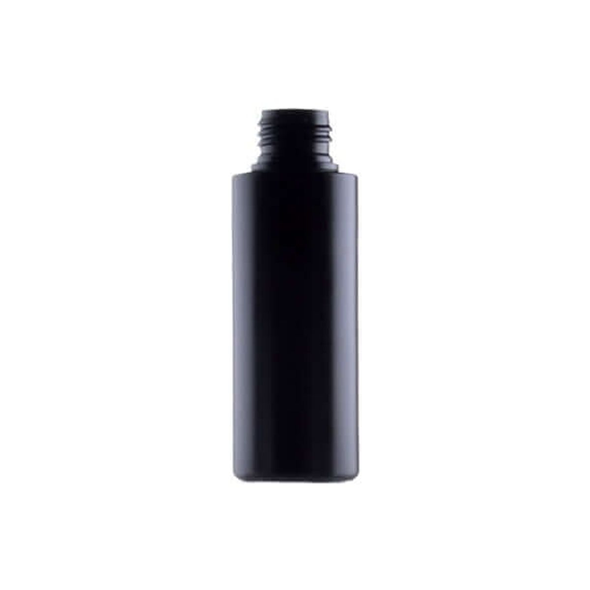 100 ml. mat sort plastflaske - ECO-HDPE - 24/410