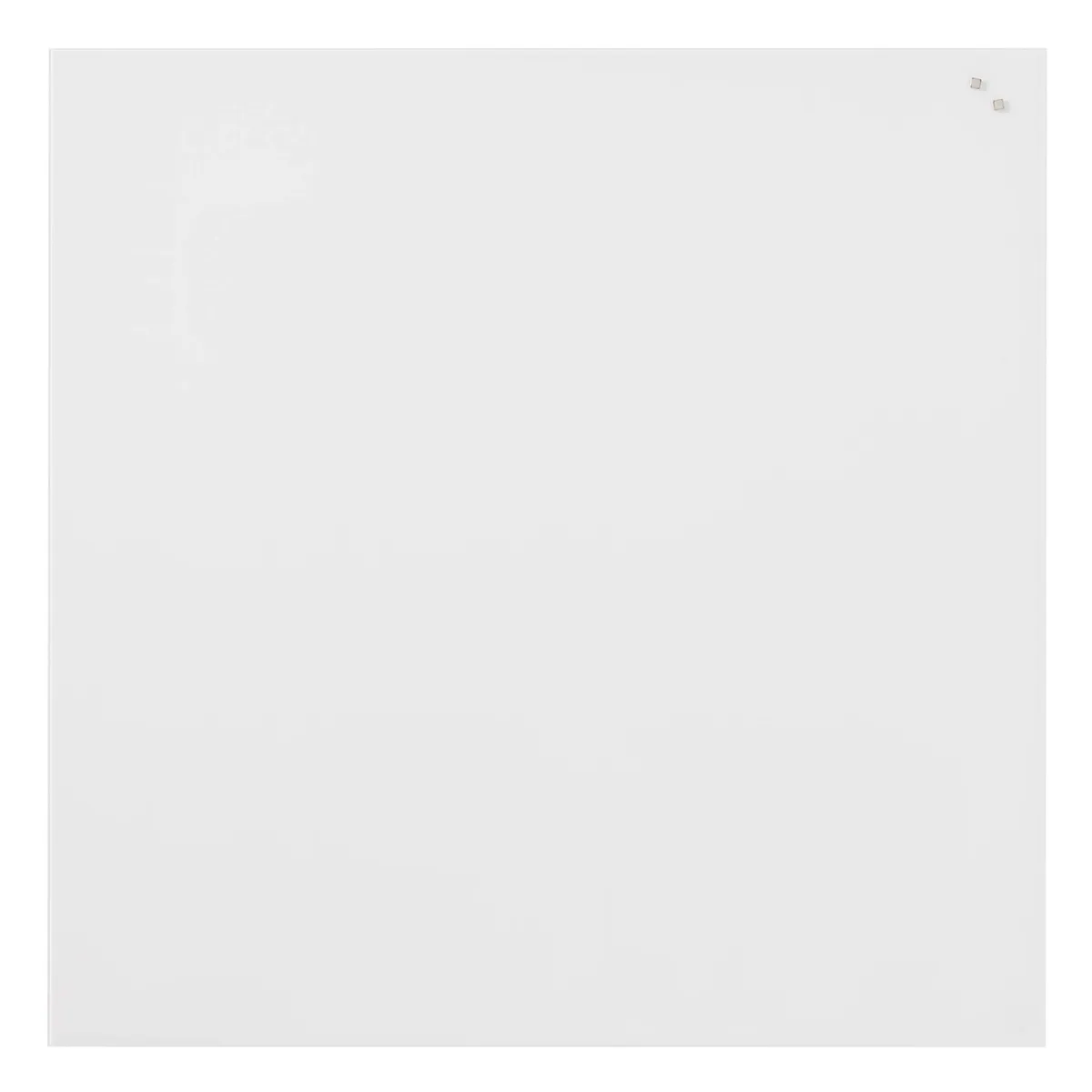 100 x 100 cm. PURE White Magnetisk glastavle