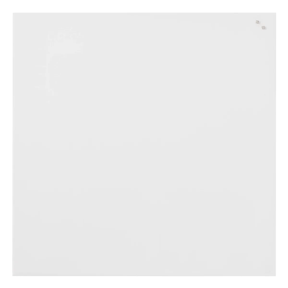 100 x 100 cm. PURE White Magnetisk glastavle