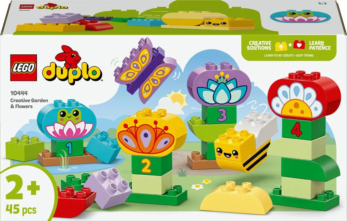 10444 DUPLO Town Kreativ have og blomster