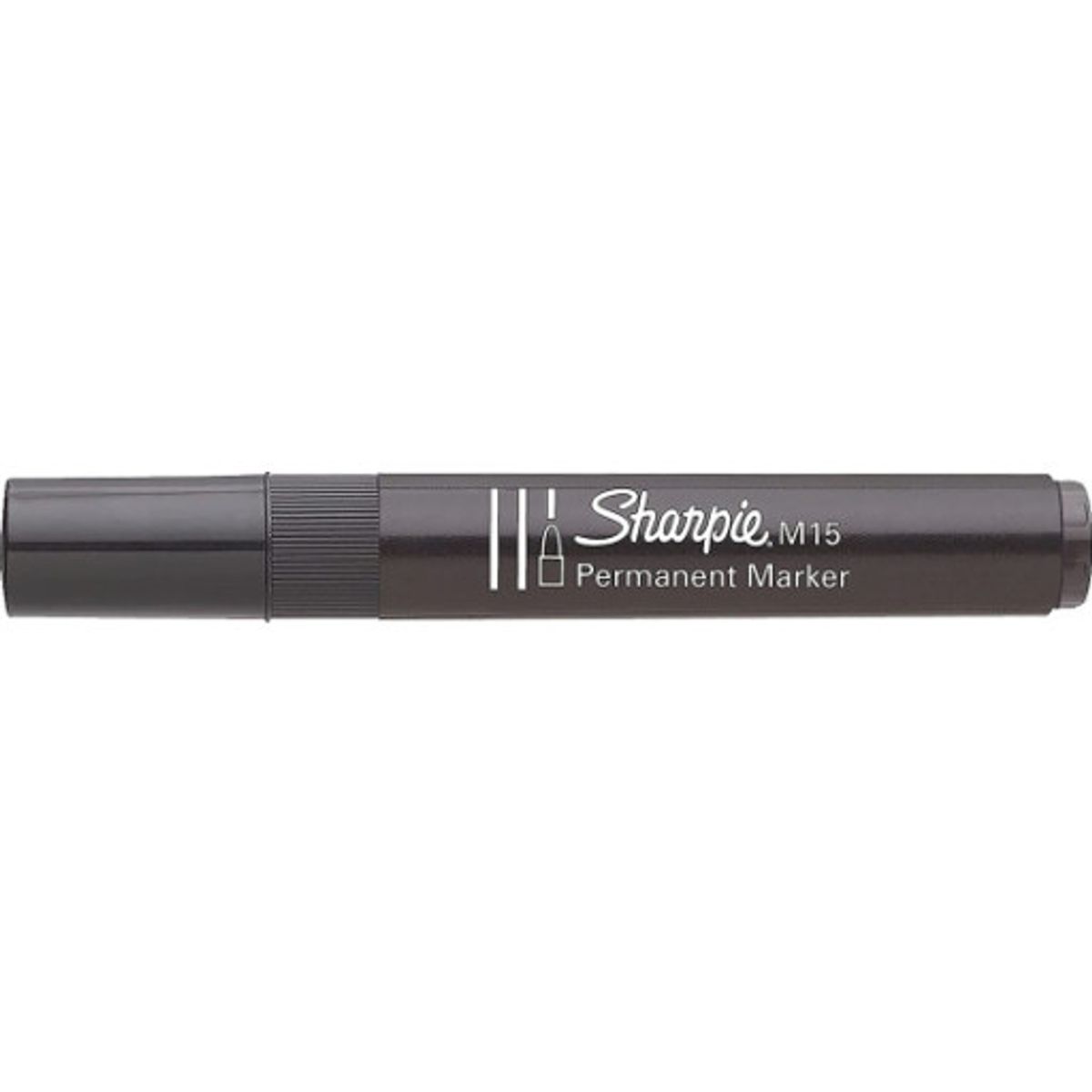 12 stk Sharpie permanent marker M15, rund spids, sort