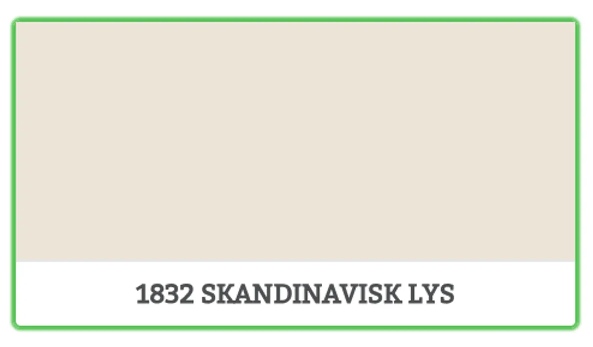 1832 - SKANDINAVISK LYS - 2.7 L - Maling