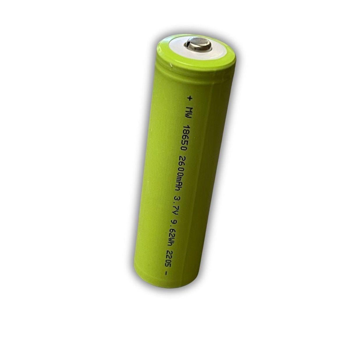 18650 Batteri M/knop 2600mAH 3.7V 9.62Wh - iHero