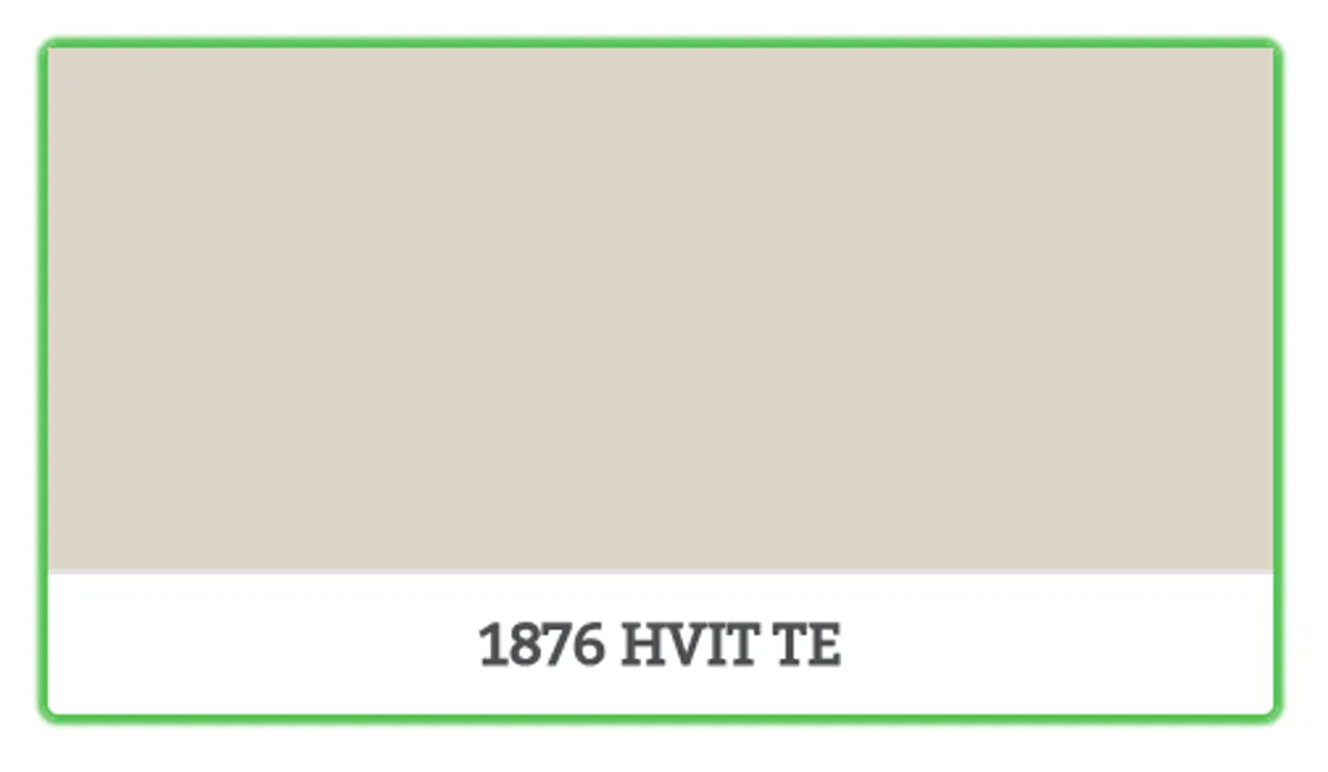 1876 - HVIT TE - 0.45 L - Maling