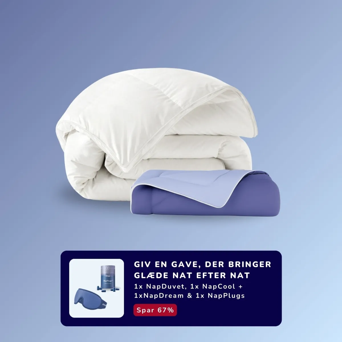 1x NapDuvet, 1x NapCool & NapDream&trade; + NapPlugs&trade; - 140x200