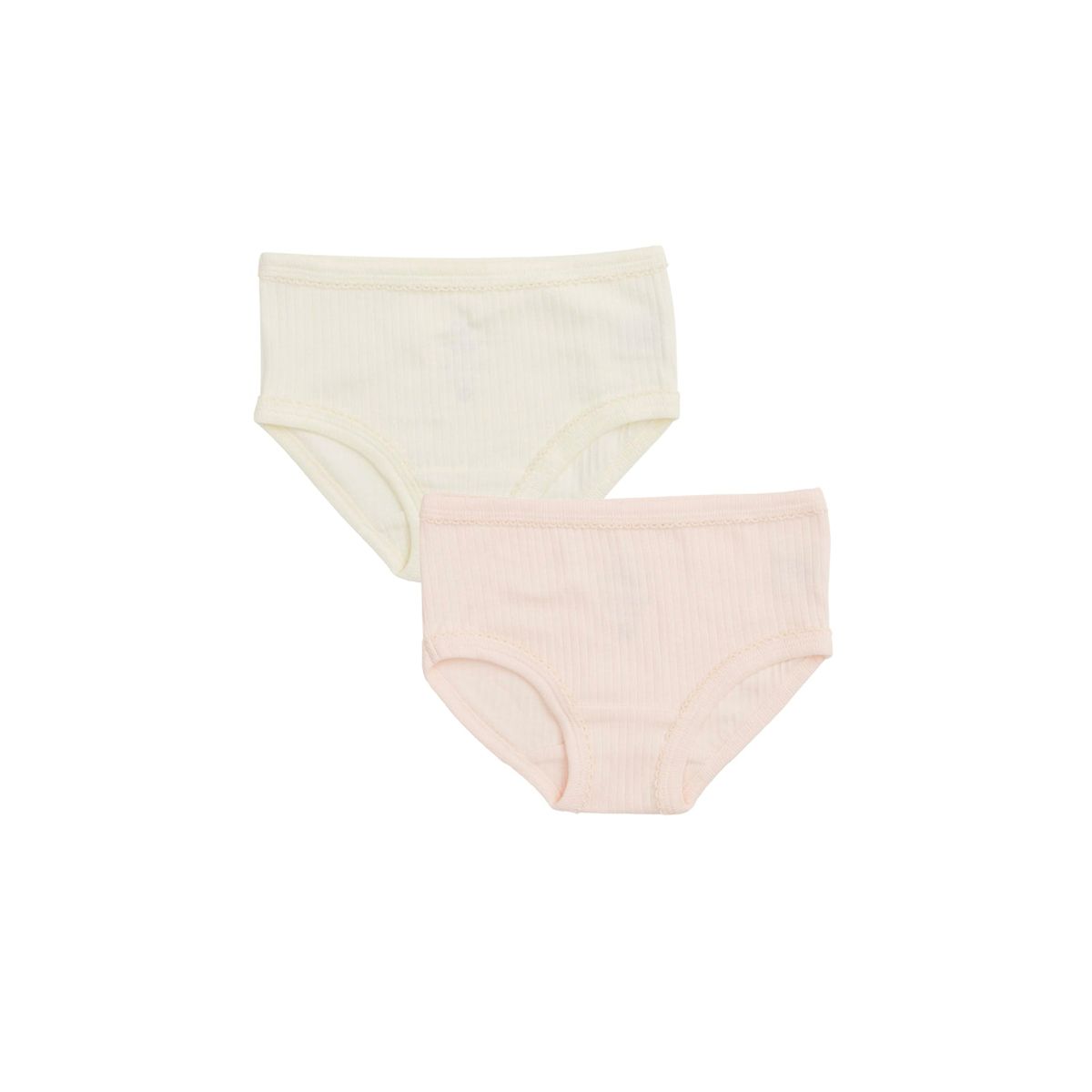 2-PAK UNDERBUKSER I RIB JERSEY - SOFT PINK/ CREAM COMB. CORE - SOFT PINK/ CREAM COMB. CORE / 104