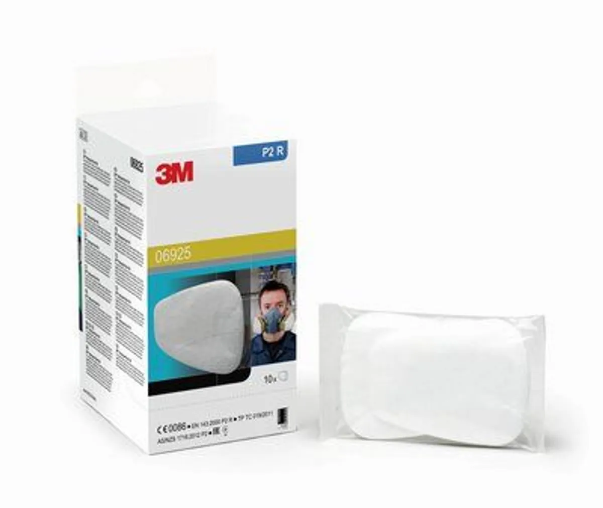 2 stk. 3Mâ¢ P2 06925 filter (faste & væsk... 2 stk. (1 sæt)