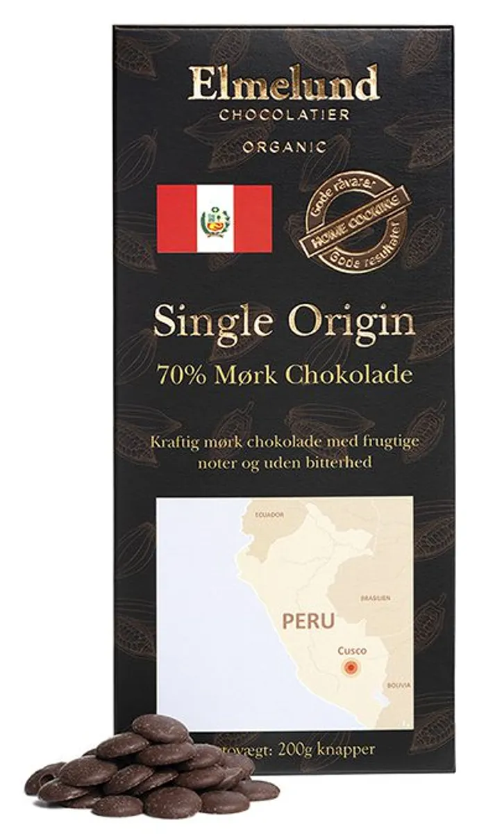 200g - Peru 70% Mørk Chokolade