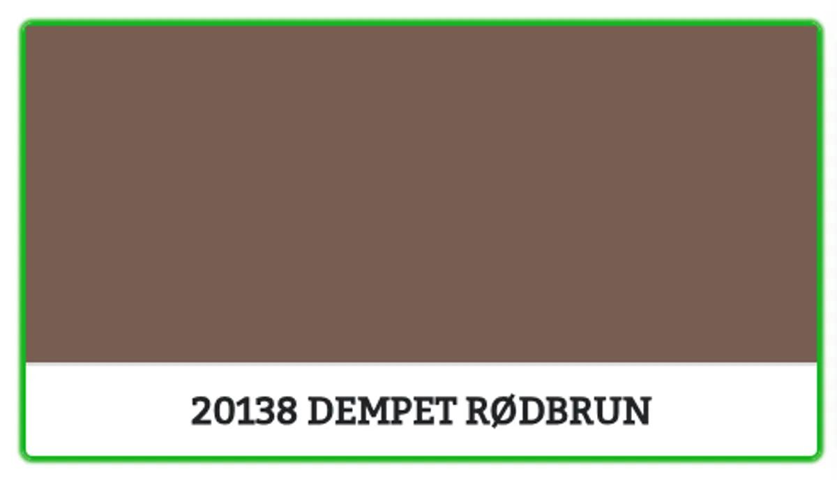 20138 - DEMPET RØDBRUN - 0.45 L - Maling