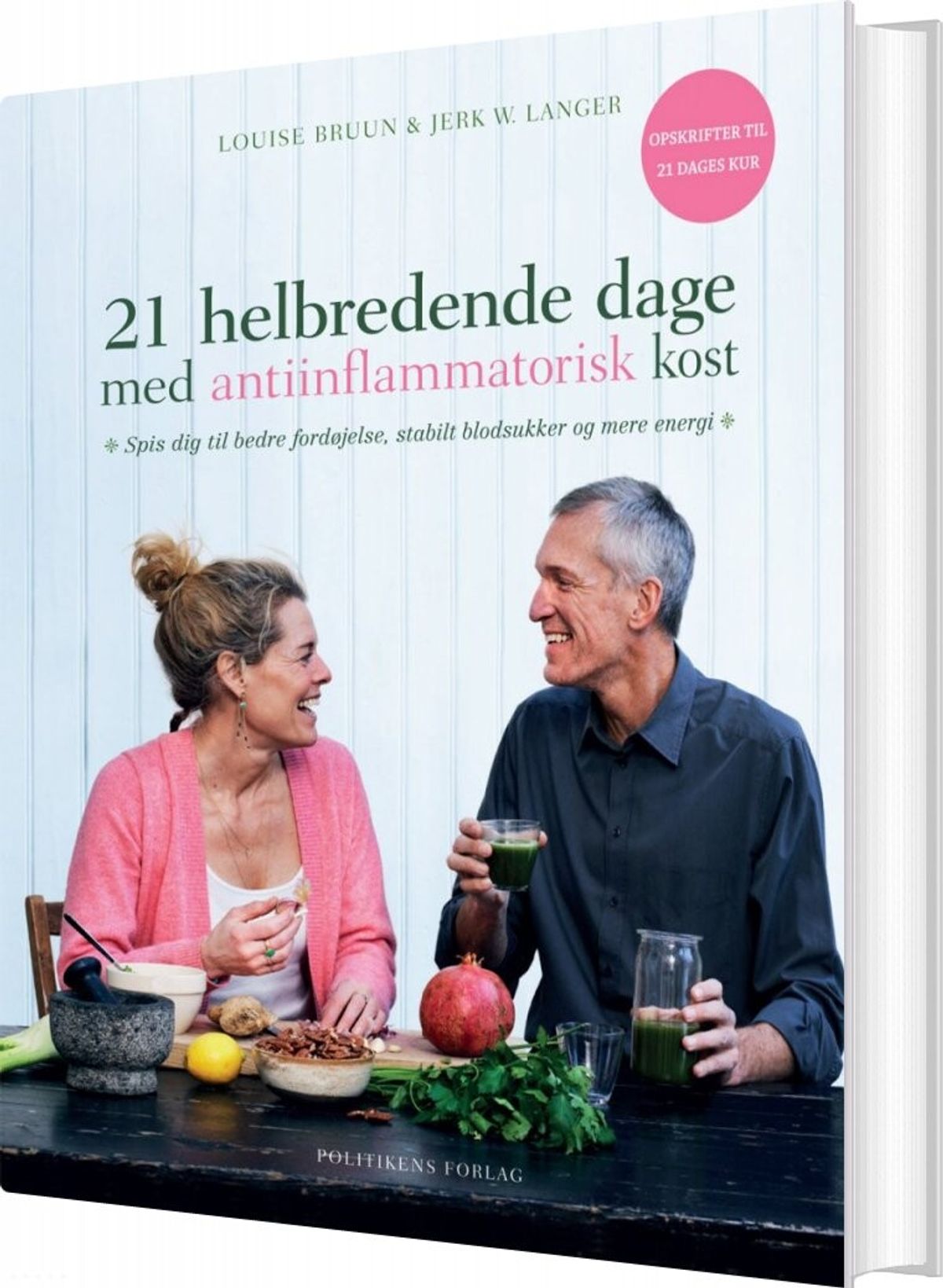 21 Helbredende Dage Med Antiinflammatorisk Kost - Jerk W. Langer - Bog