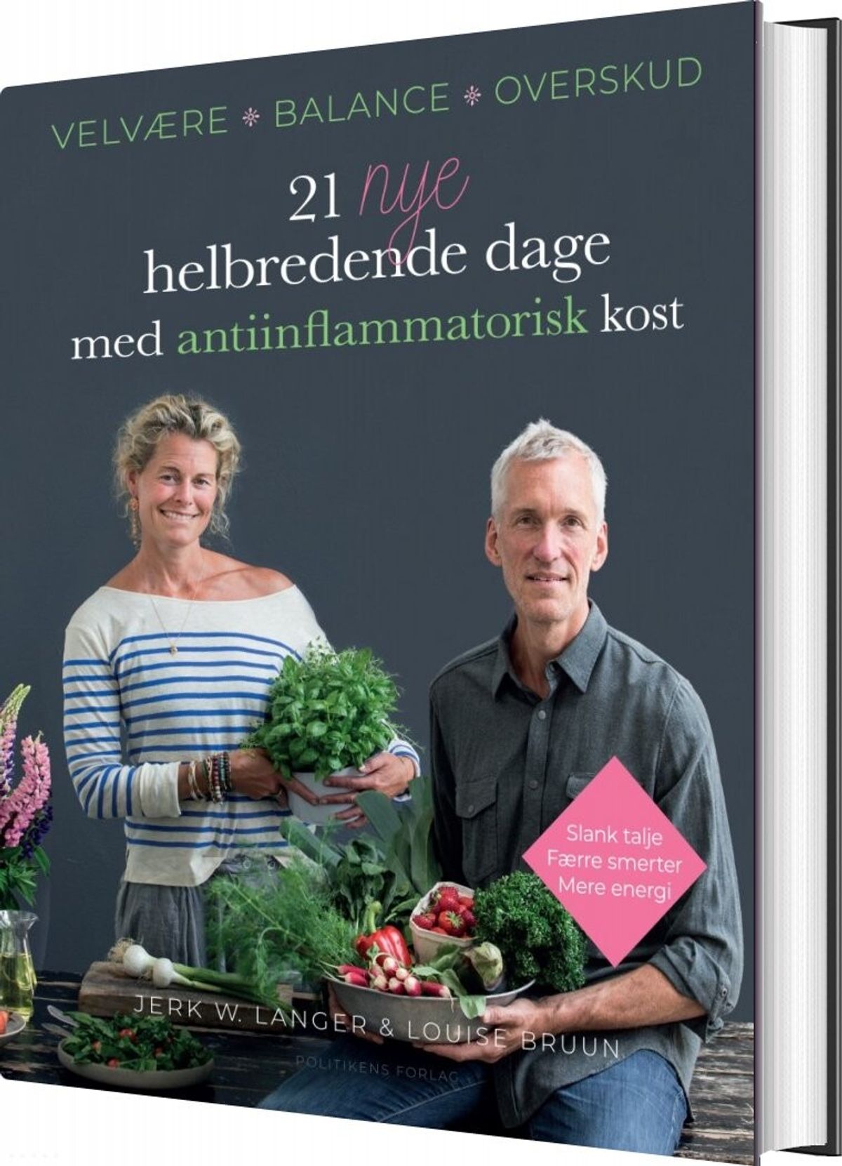 21 Nye Helbredende Dage - Med Antiinflammatorisk Kost - Jerk W. Langer - Bog