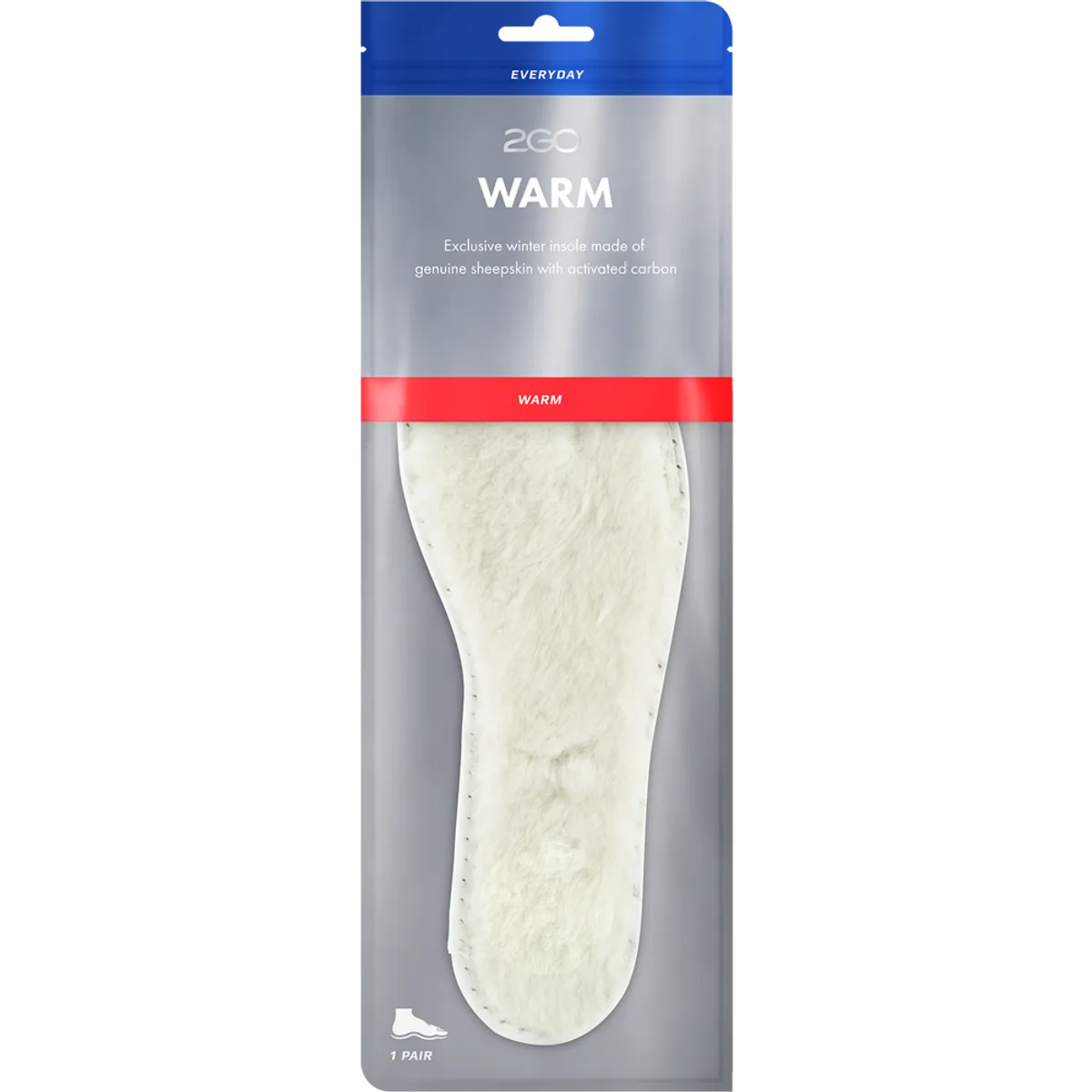 2GO Uldsål - Warm exclusive winter insole - 22