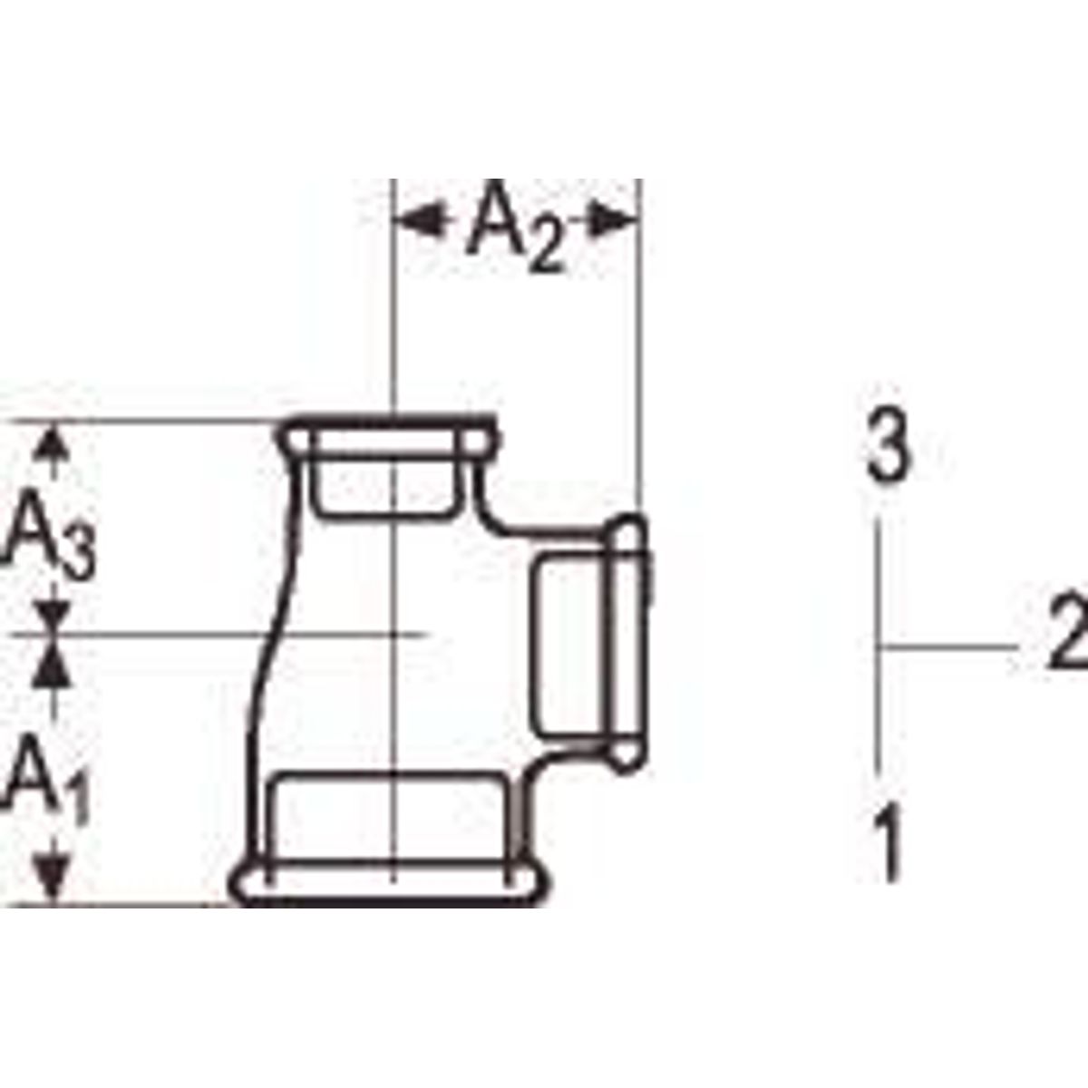 3/4 - 3/4 - 1/2 G. Tee