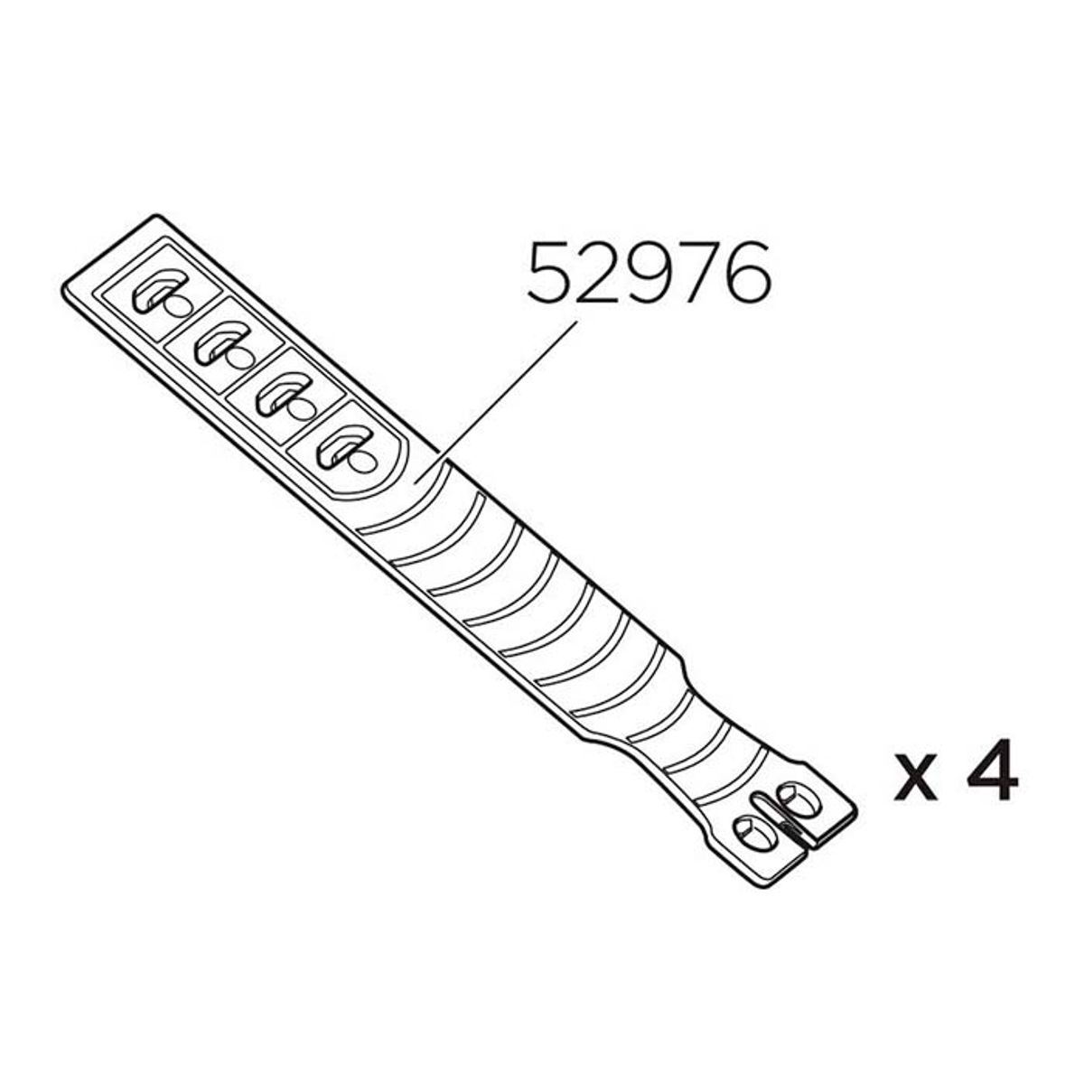 4 stk. Thule reservedel 52976 til WingBar edge