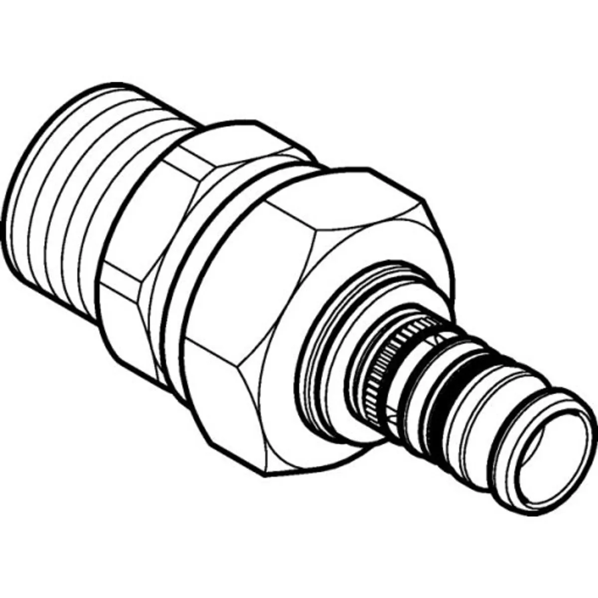 40 mm x 1.1/4" Union med nippel RG Mepla