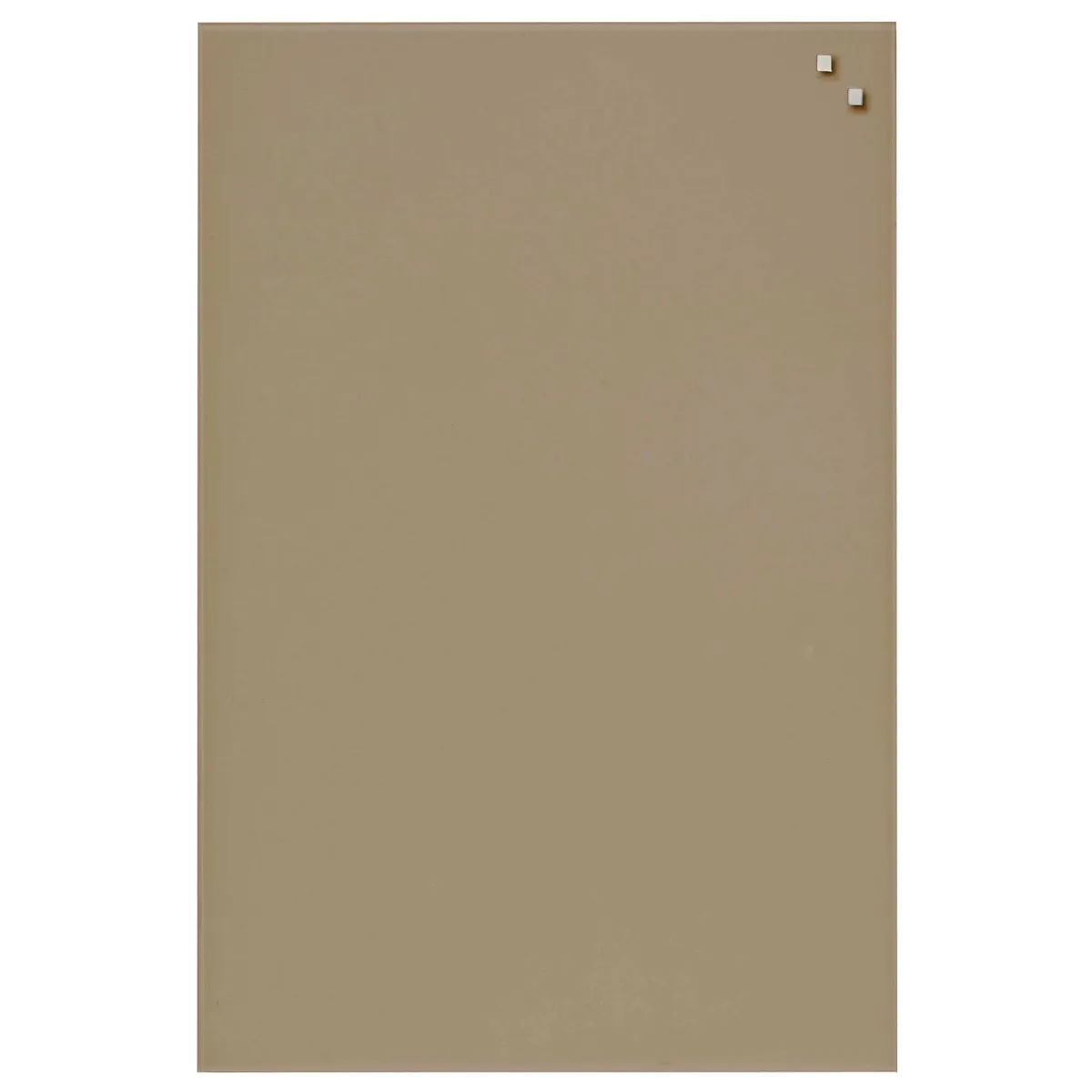 40 x 60 cm. Beige Magnetisk glastavle