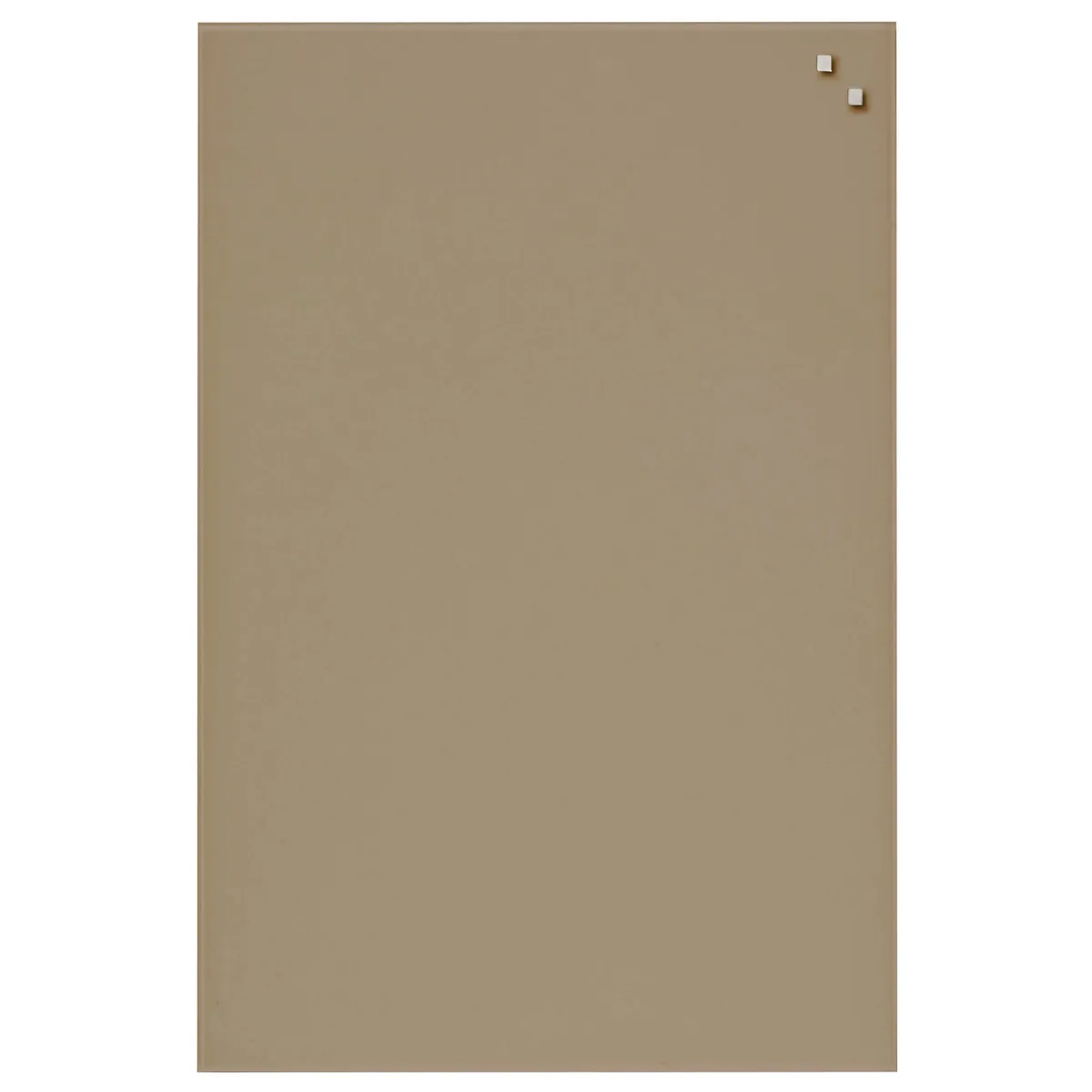 40 x 60 cm. Beige Magnetisk glastavle