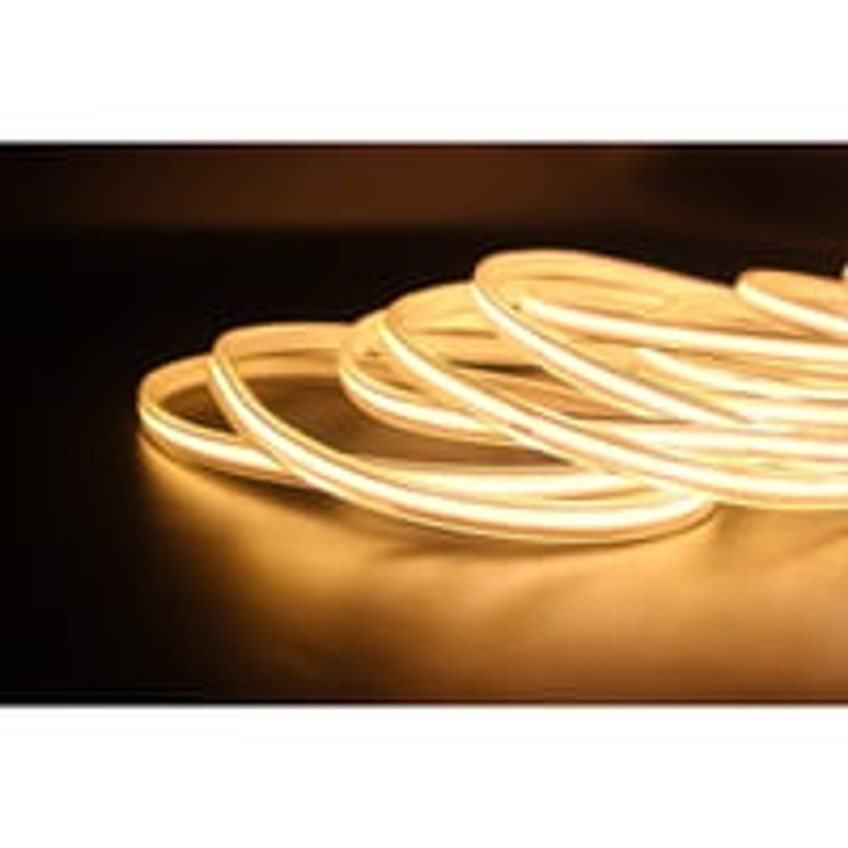 5 meter LED-strip COB vandtt, 230V, IP67, 10W/m, dmpbar (kan klippes), 3000K (restsalg)