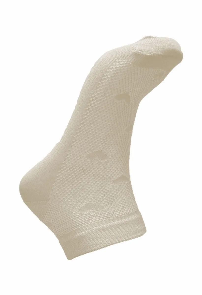 5 par bomuld korte footies strømper, beige