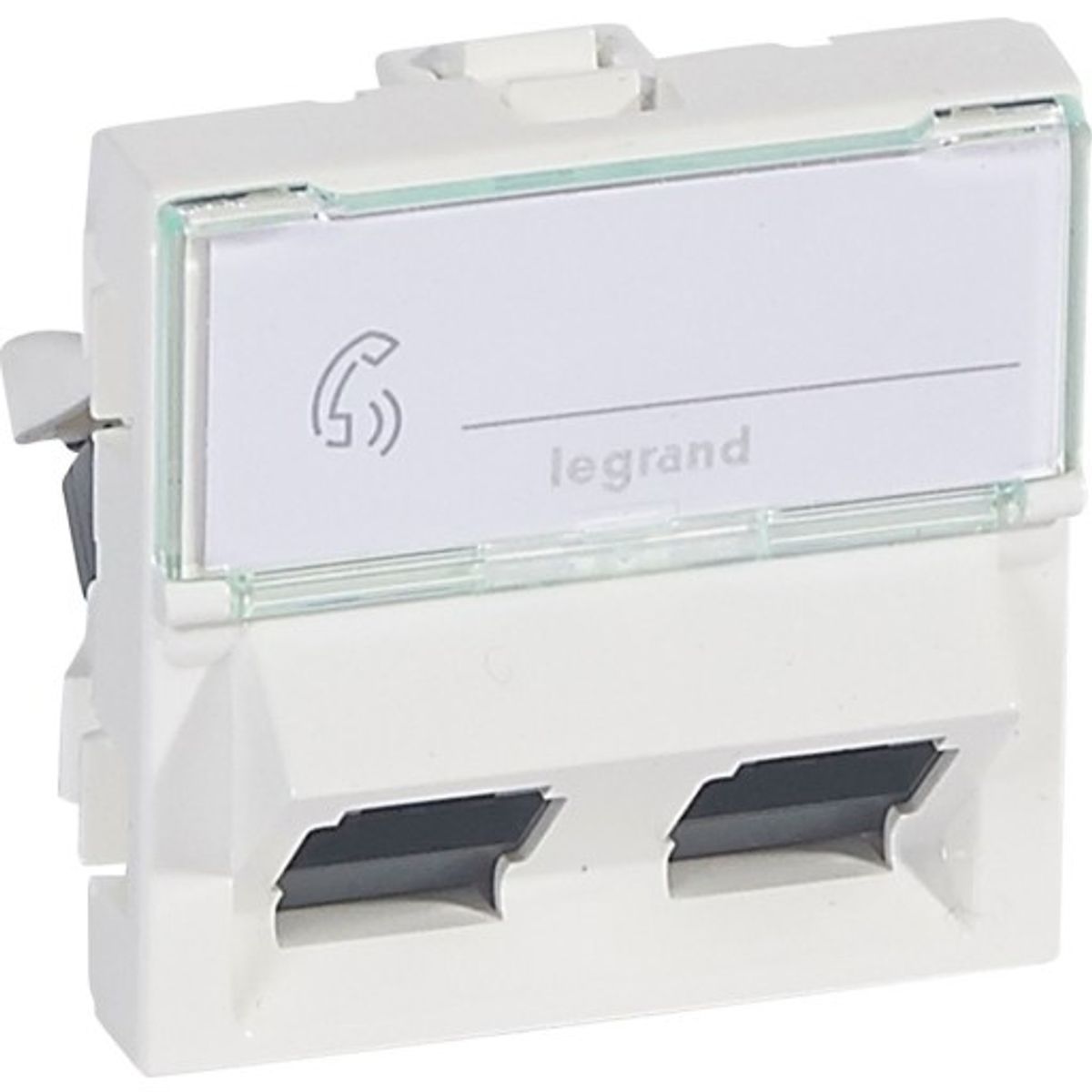 5 stk DATA RJ45 2XCAT-6 UTP 45G HVID