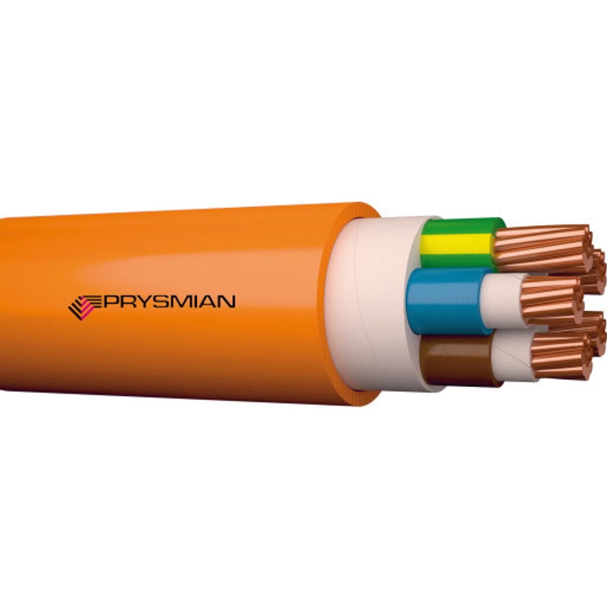 500 meter Brandsikkerkabel Firetuf FRHF 5G10 orange, T500