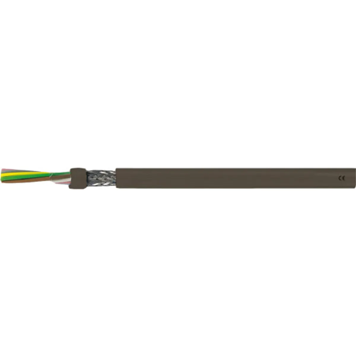 500 meter CTS Kabel LIHCH 4x0,75 brun, UV bestandig, skærmet T500