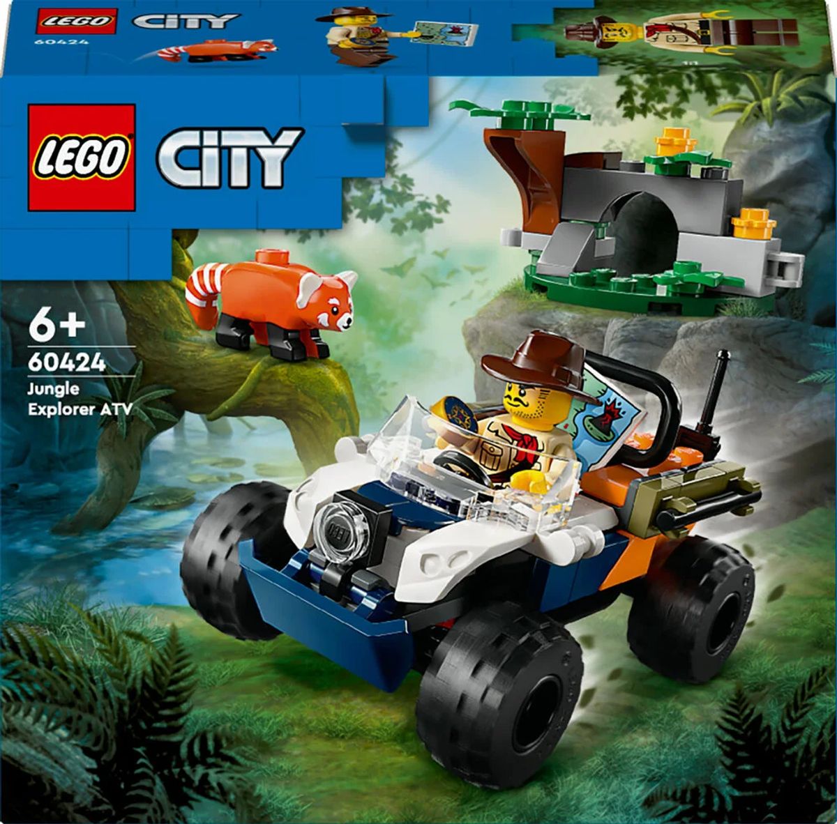 60424 LEGO City Exploration Jungleeventyr ATV og rød panda-mission