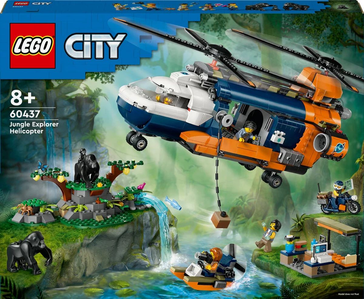 60437 LEGO City Exploration Jungleeventyr helikopter og ekspeditionsbase