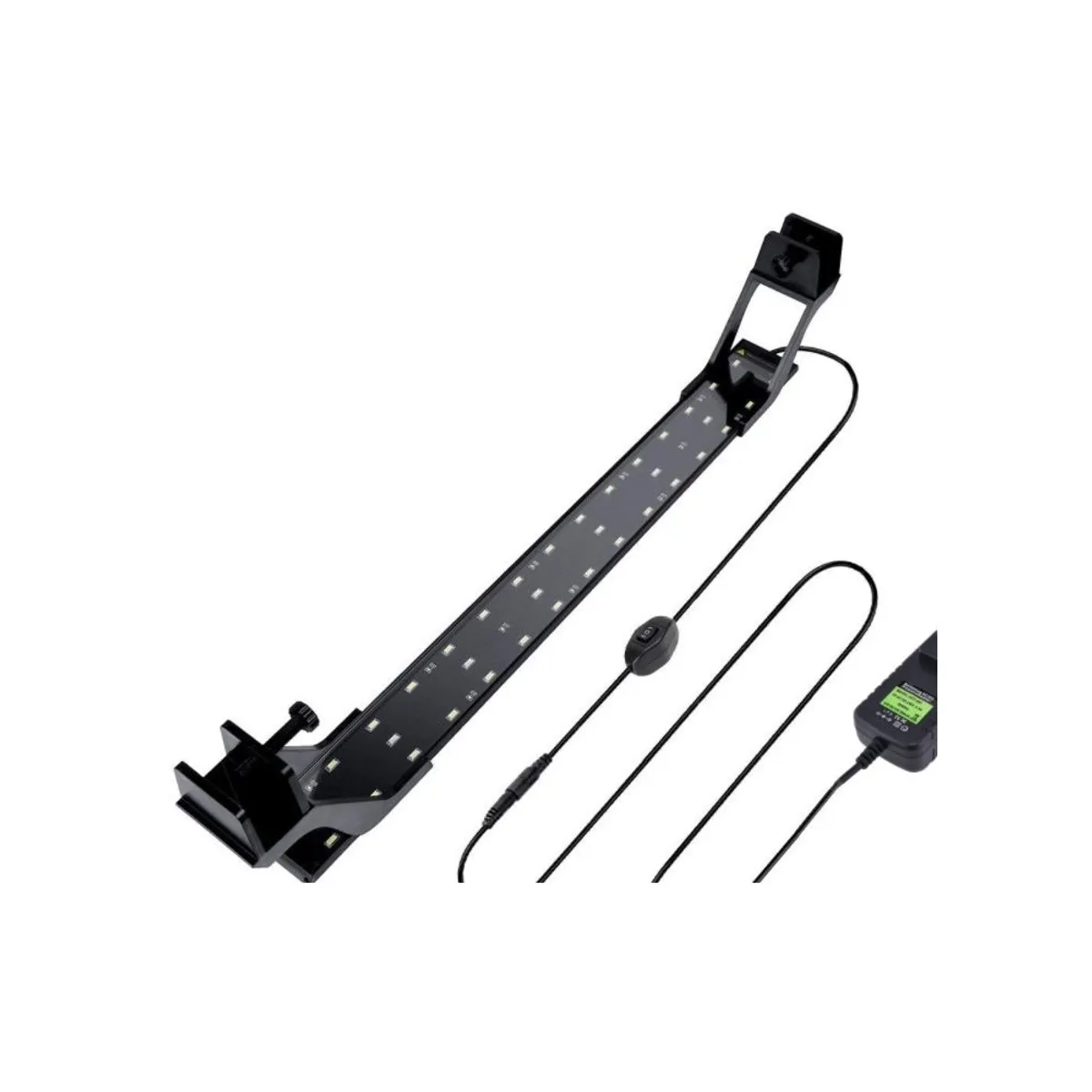 73-93cm akvarie armatur - 20W LED, hvid/blå, justerbar