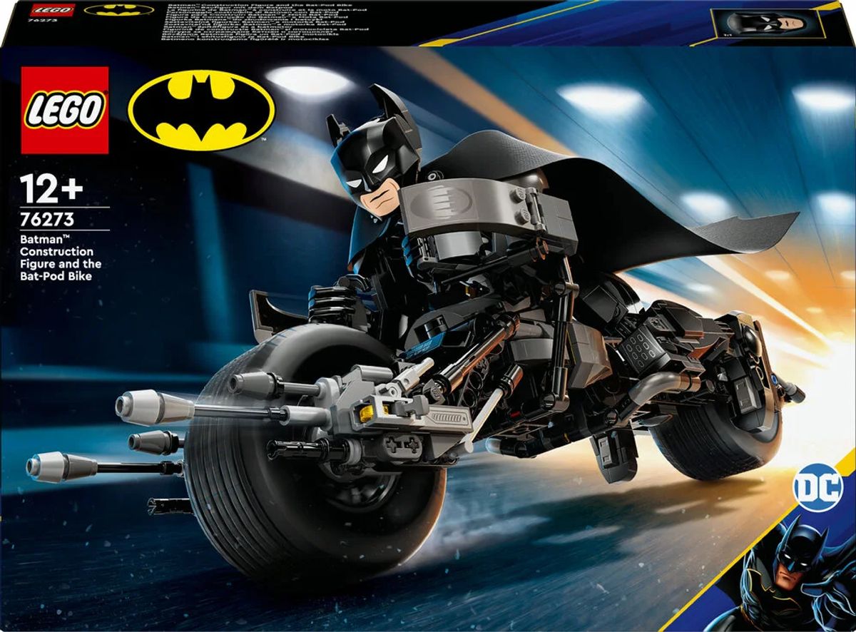 76273 LEGO Super Heroes DC Byg selv-figur af Batman&trade; og Batpod-motorcyklen