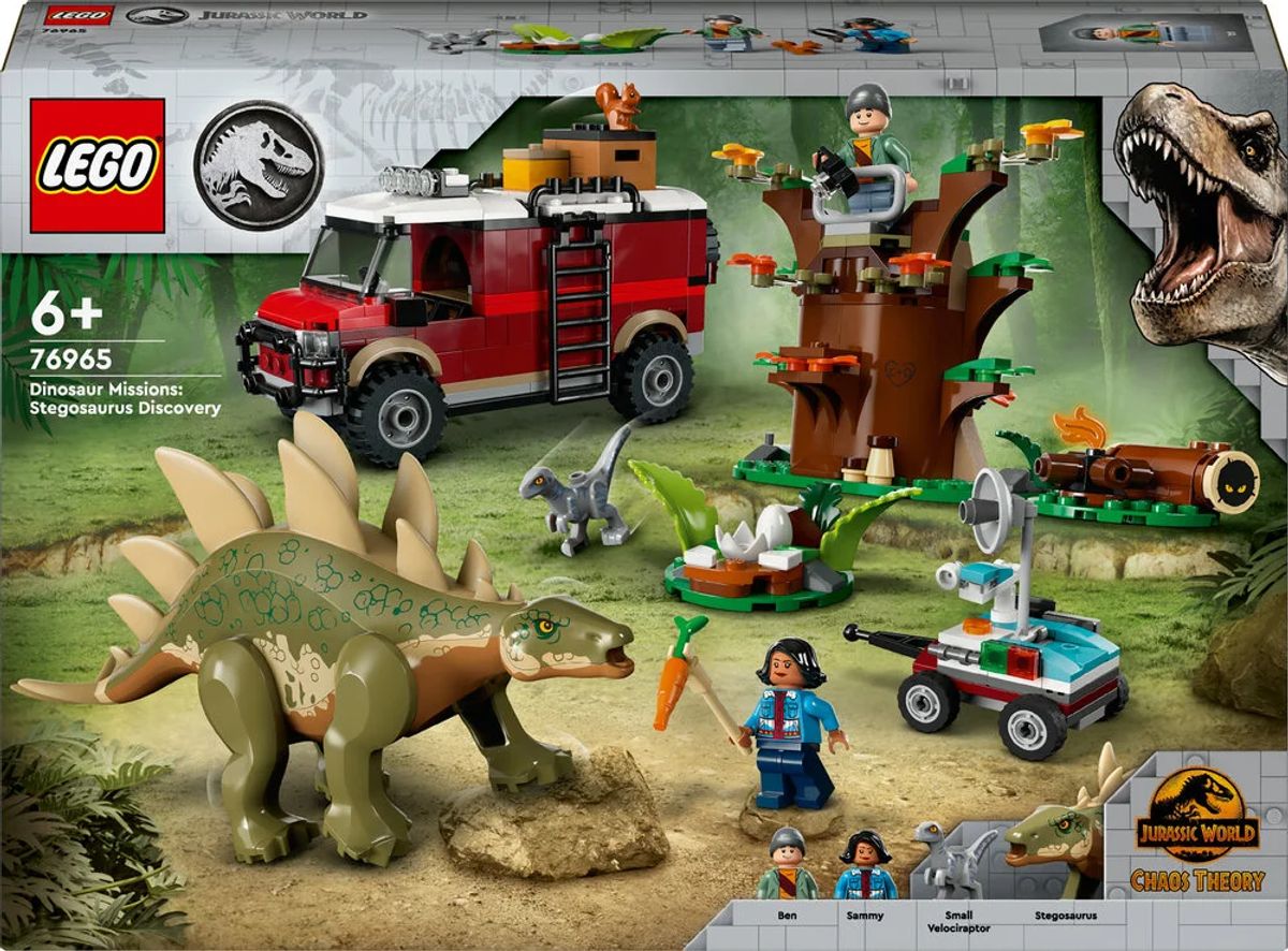 76965 LEGO Jurassic World Dinosaurmissioner: Stegosaurus-opdagelse