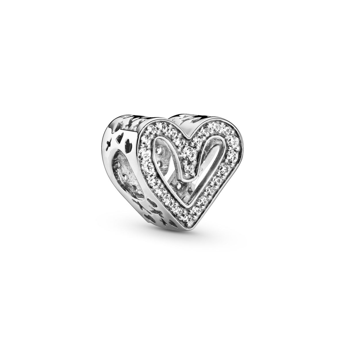 798692-cz- Pandora charm hjerte med sten