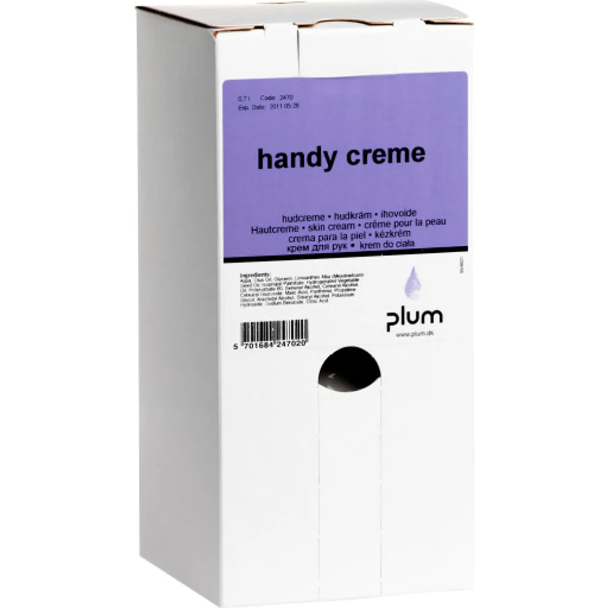 8 stk HANDY CREME 0,7 LTR.