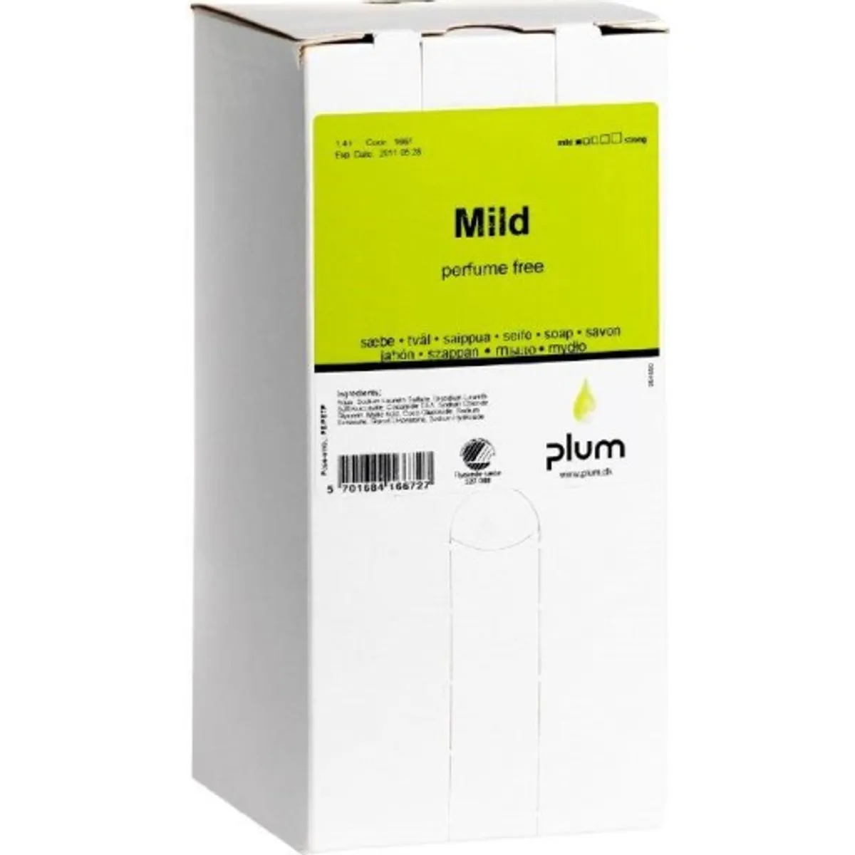 8 stk Plum Mild cremesæbe, 1,4 l