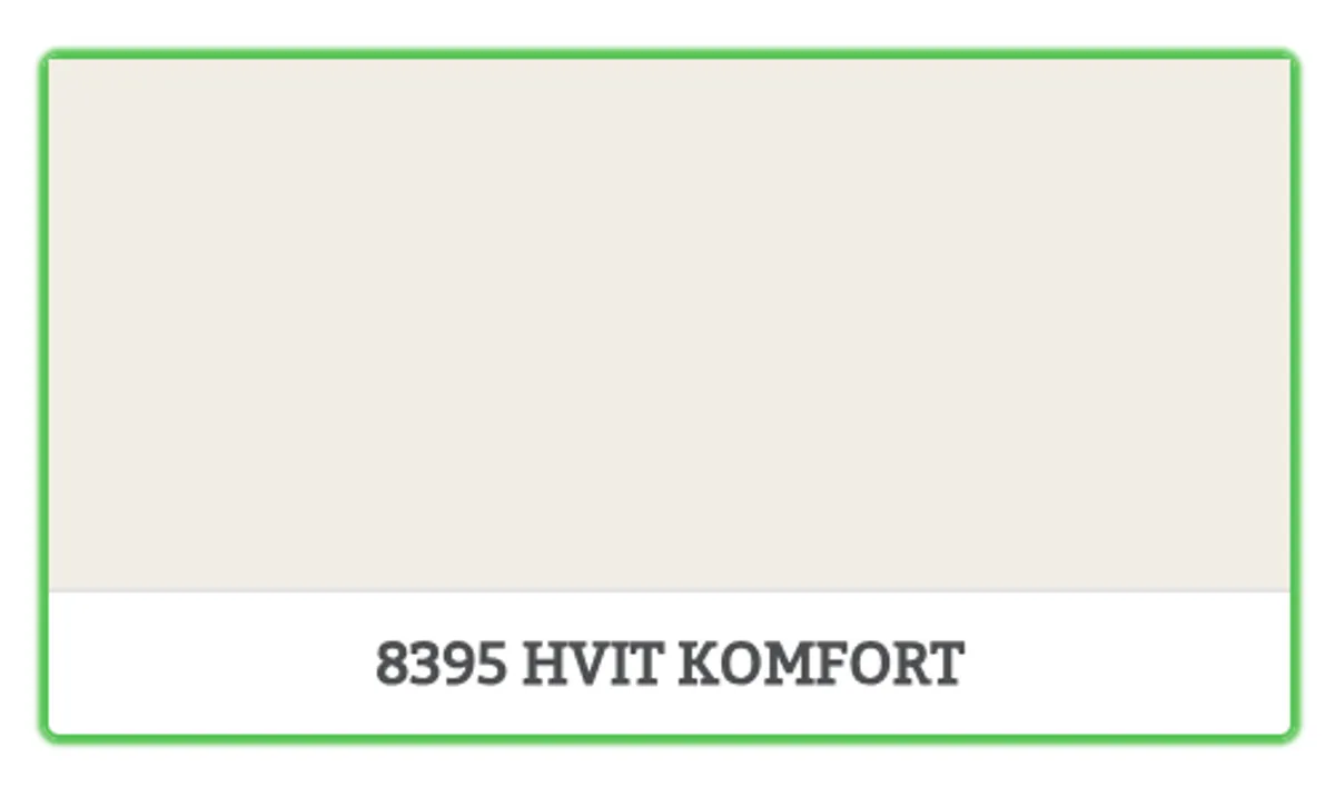 8395 - HVIT KOMFORT - 0.45 L - Maling