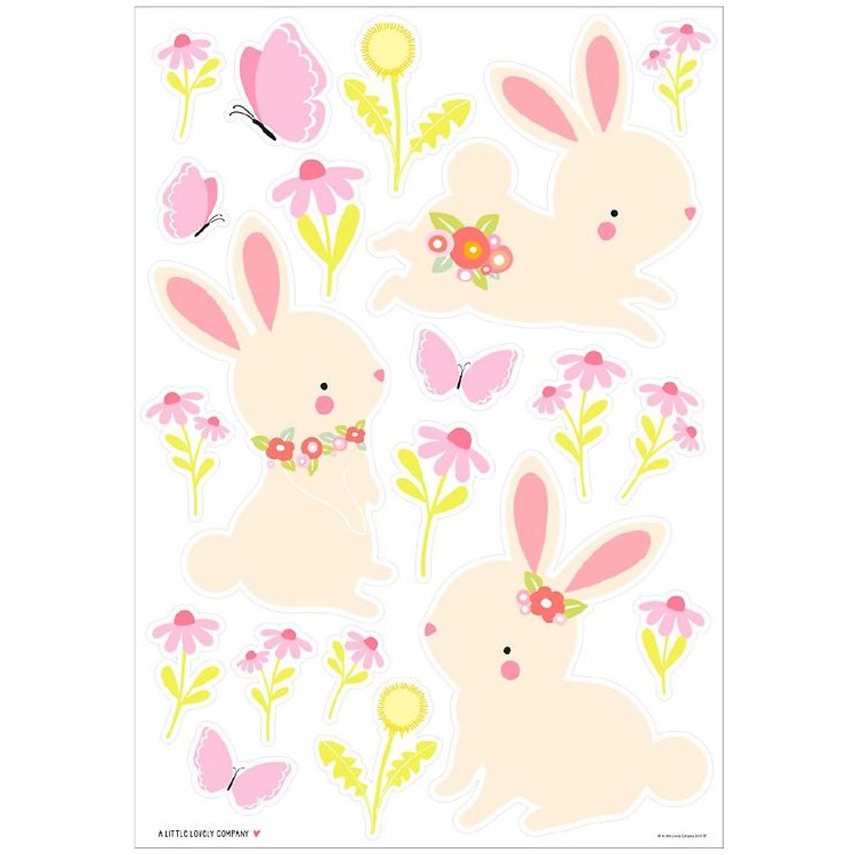 A Little Lovely Company Wallstickers - 35x50 cm - Bunny