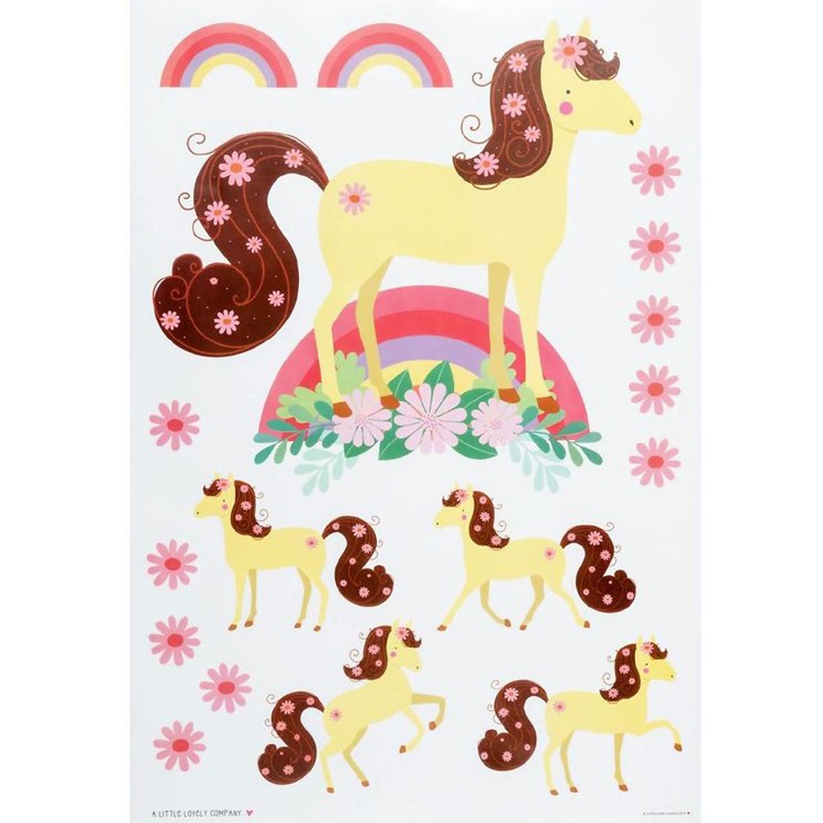 A Little Lovely Company Wallstickers - 35x50 cm - Horse