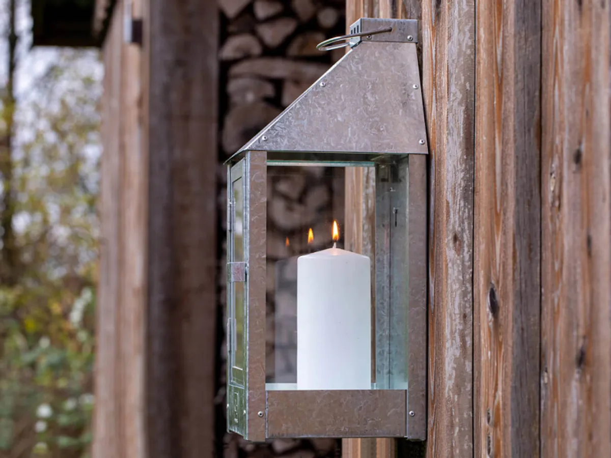 A2 Living Wall Midi Lantern - Galvaniseret 19 X 19 X 45Cm