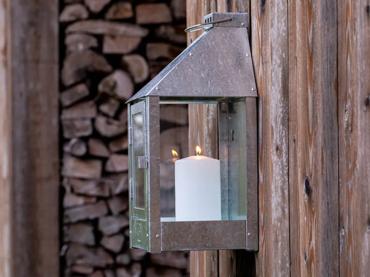 A2 Living Wall Mini Lantern - Galvaniseret 17 X 17 X 36Cm