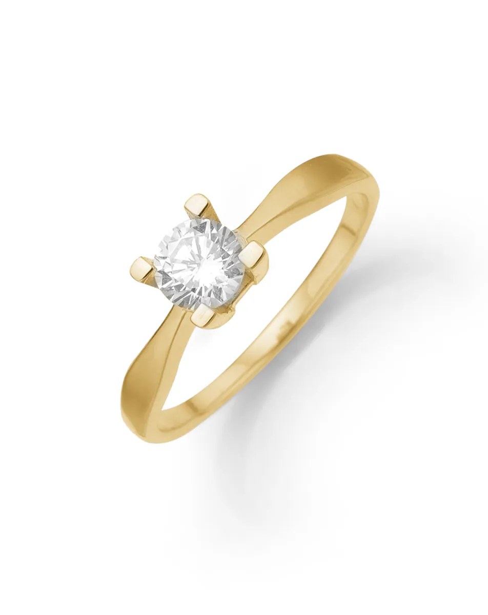 Aagaard Eternity 14 Karat Guld Ring med Brillant 0,15 Carat W/P1