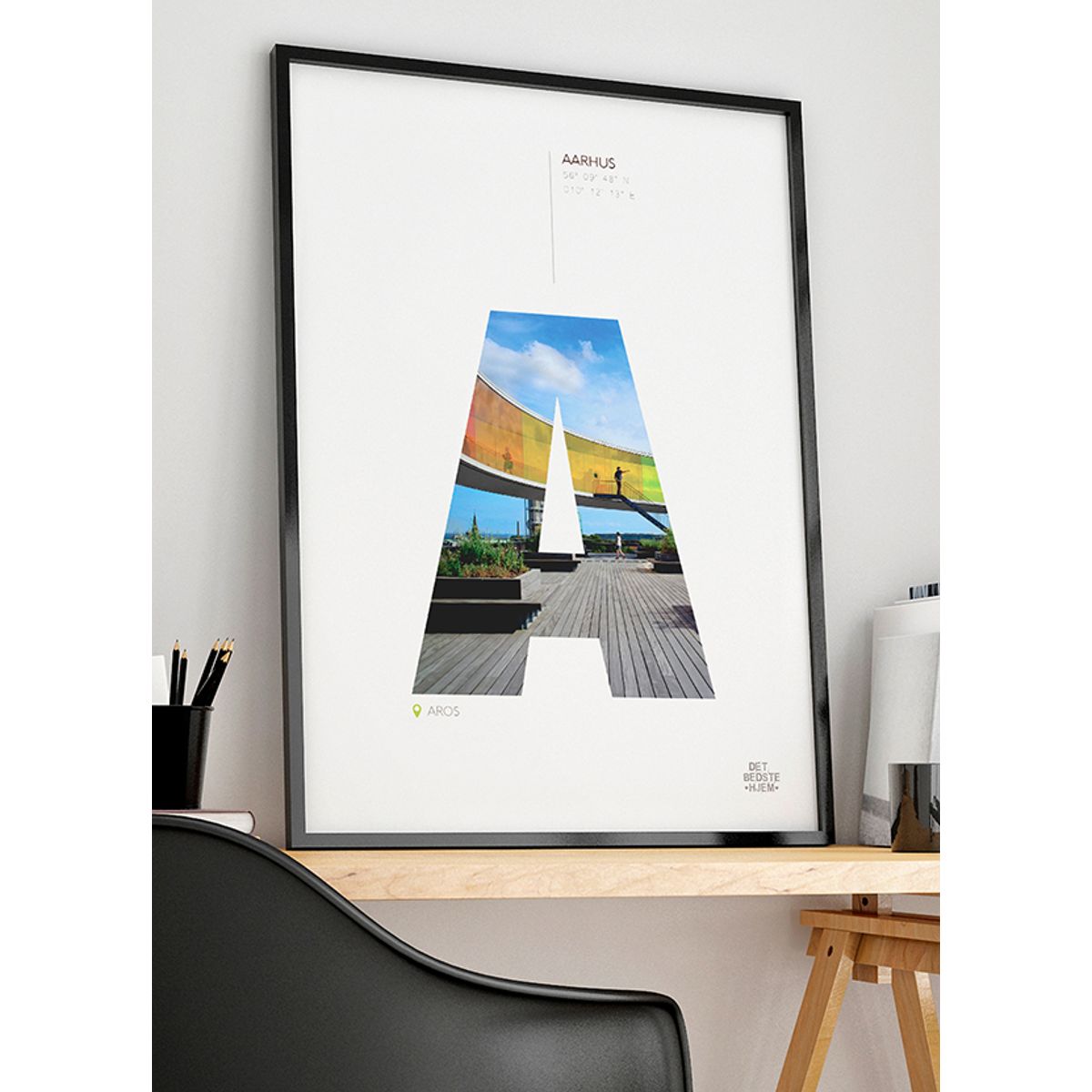 Aarhus-plakat - Aros - 30 x 40 cm - Kr. 219,-