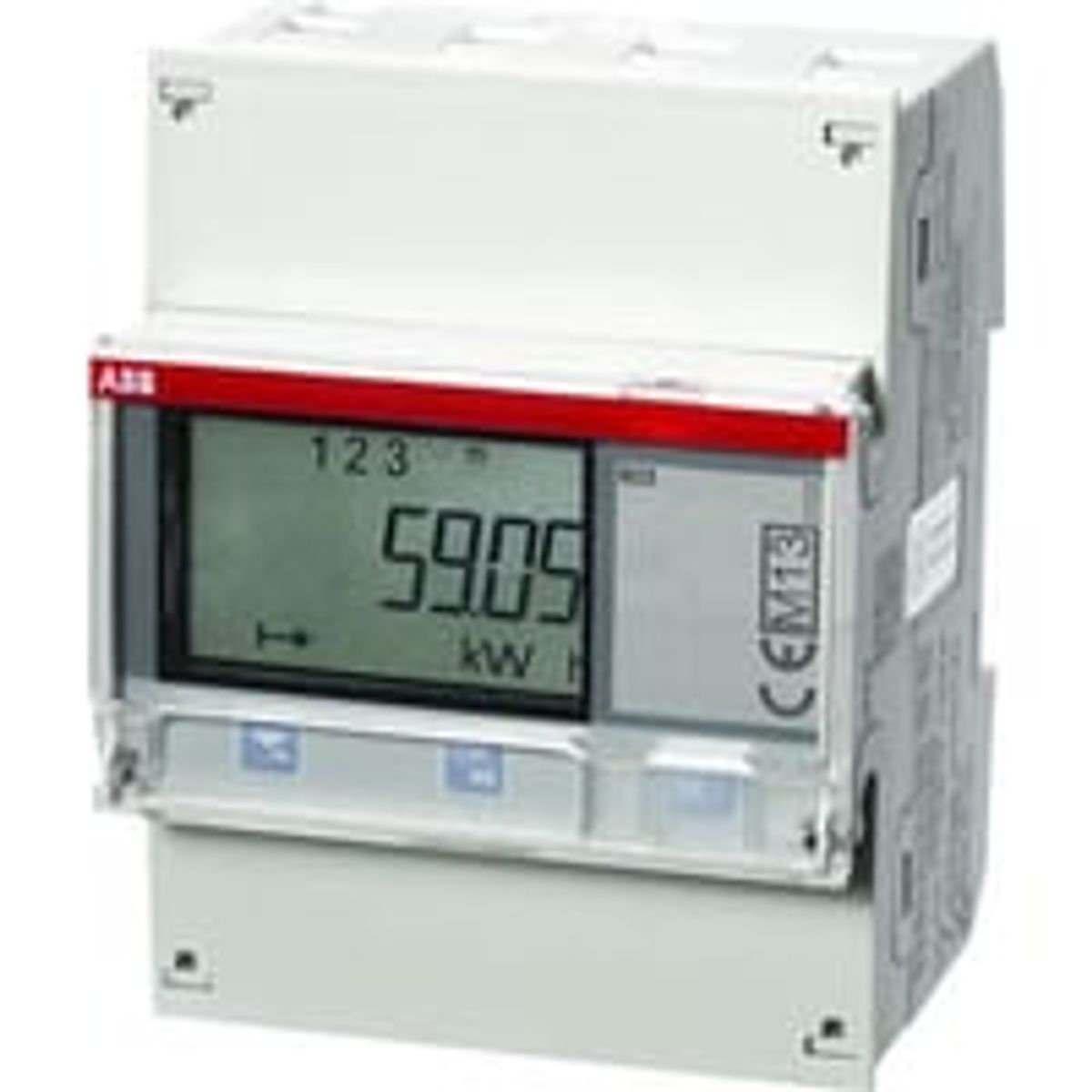 ABB - Digital DIN-skinne elmler til direkte mling 3-faset / 65A / 60Hz / MID-godkendt, med pulsudgang