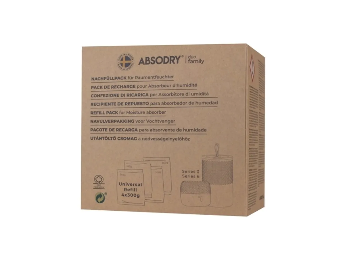 Absodry Duo Family Refill Bag 4X300g