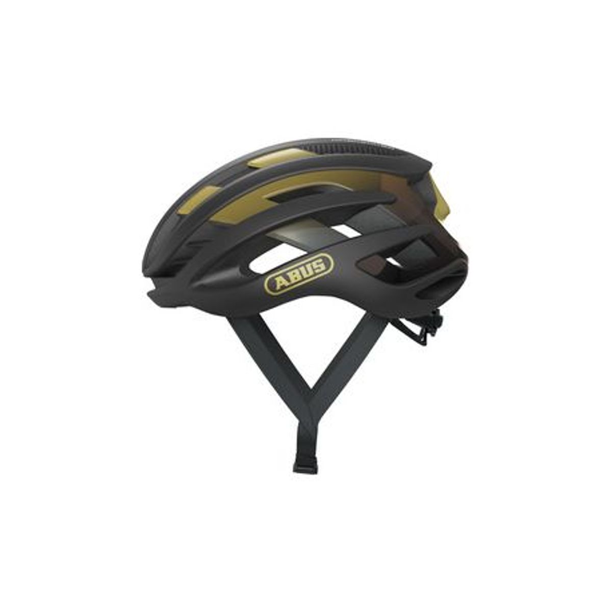 Abus airbreaker black gold cykelhjelm