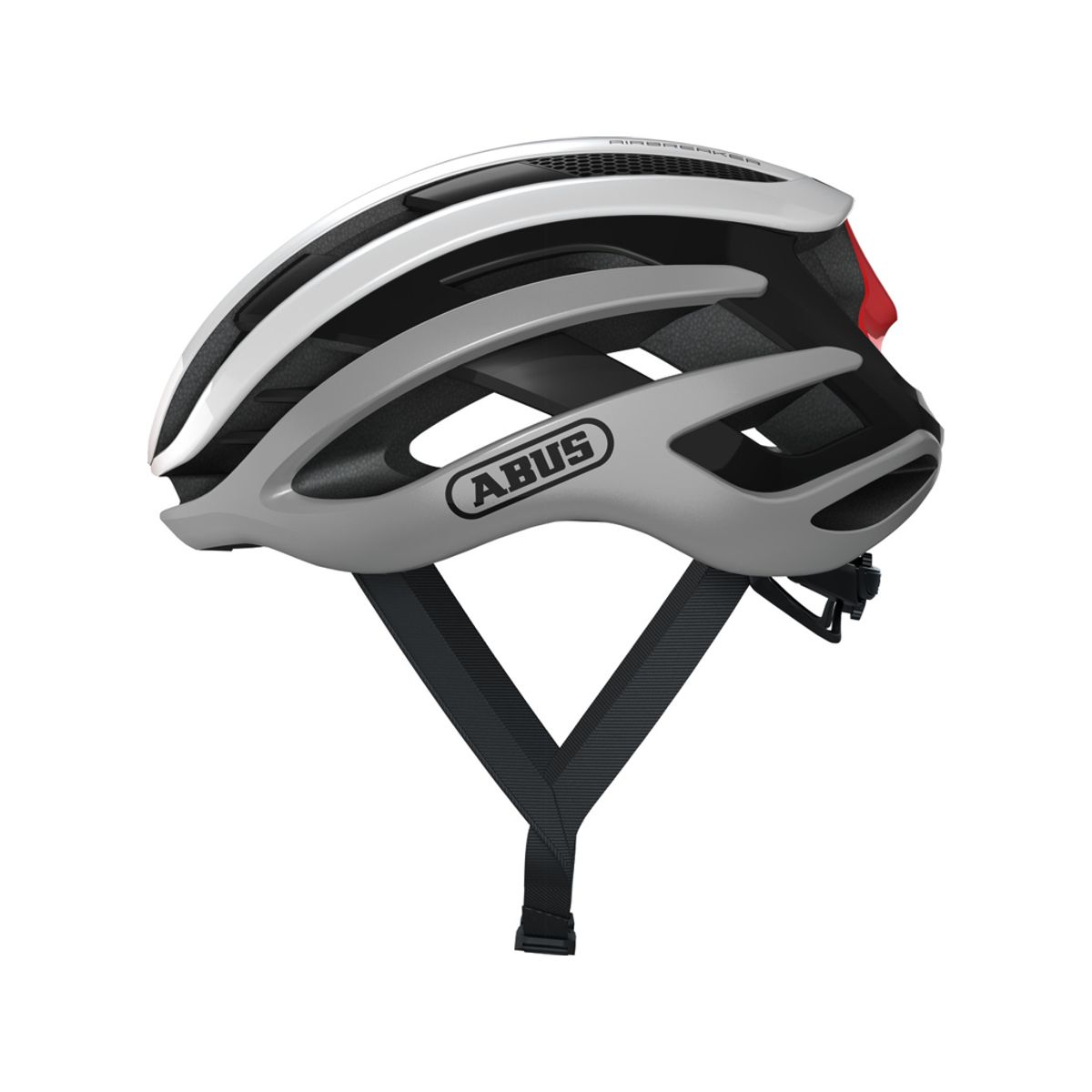 Abus AirBreaker - Cykelhjelm - Silver white - Str. S