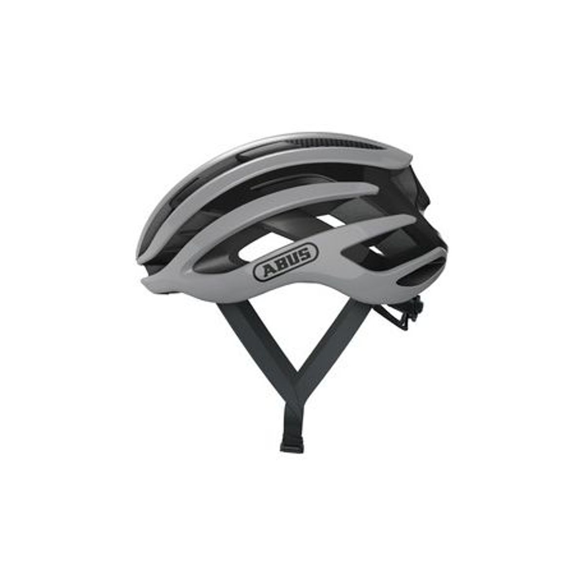 Abus airbreaker race grey cykelhjelm