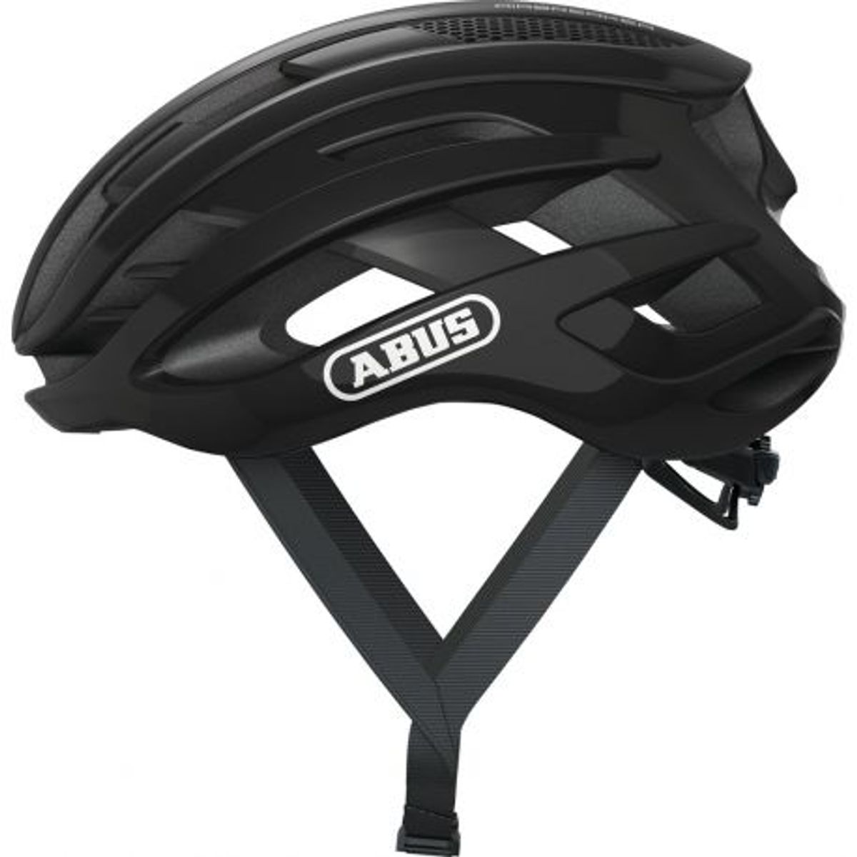 Abus airbreaker shiny black cykelhjelm